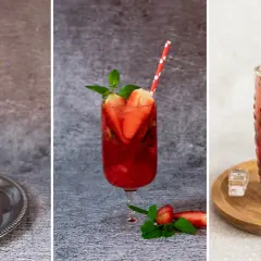 Orzeźwiający drink z prosecco i truskawkami na letnie przyjęcia