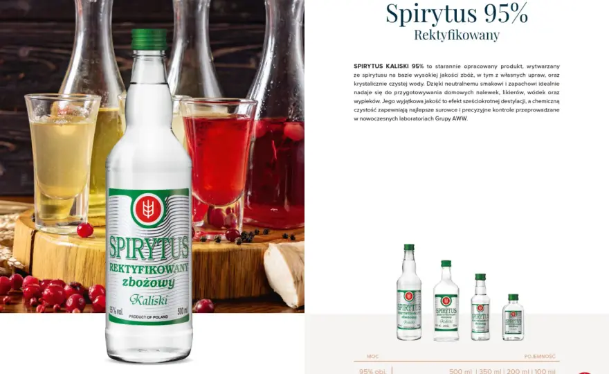 Spirytus kaliski w kuchni - jak używać i rozcieńczać?